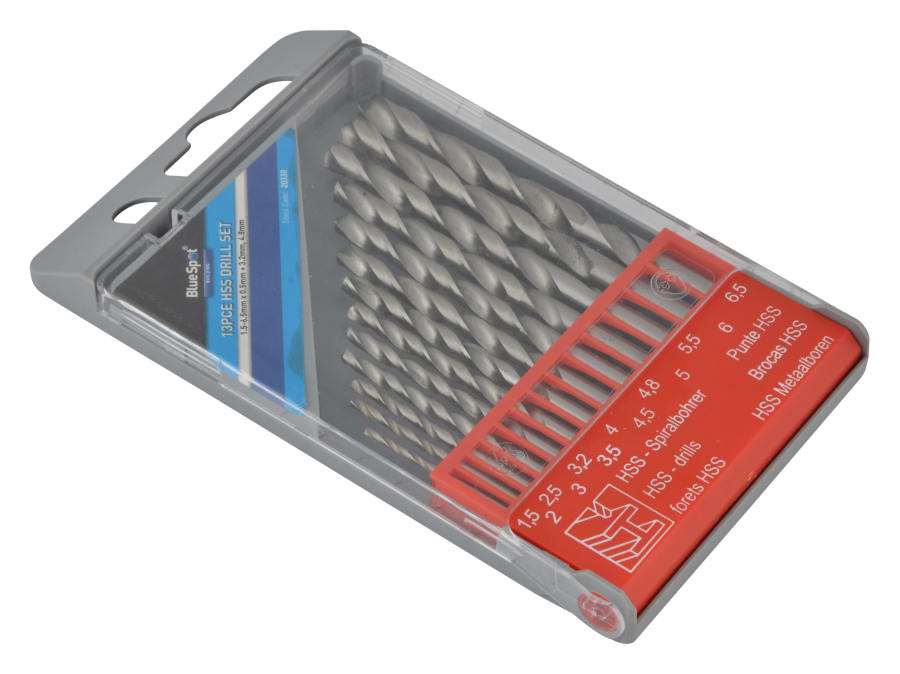 Bluespot Tools 20338 HSS Drill Bit Set 1.5-6.5mm