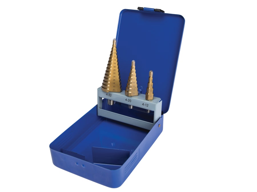 Bluespot Tools 20504 4-32mm Step Drill Set 3 Piece