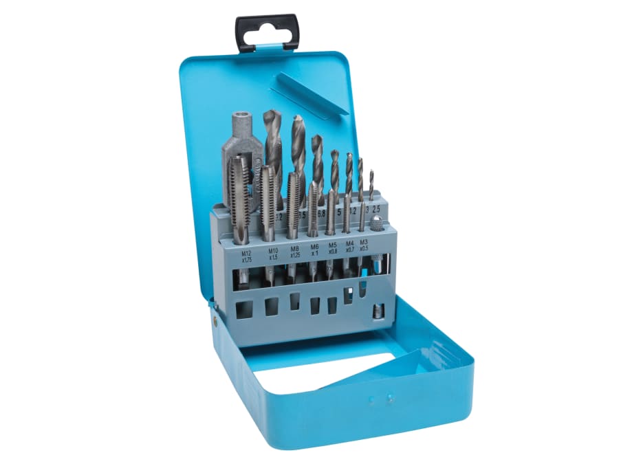 Bluespot Tools 20512 15 Piece Drill & Tap Set