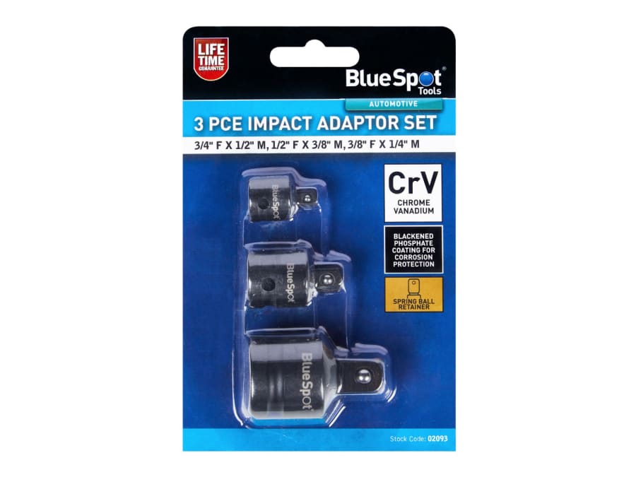 Bluespot Tools 2093 3 Piece Impact Adaptor Set