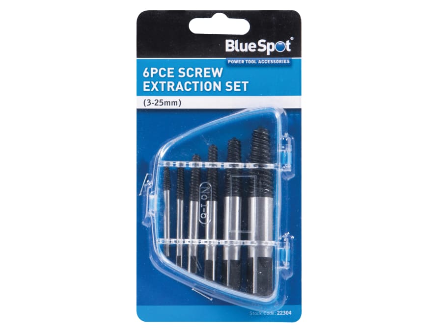 Bluespot Tools 22304 6 Piece Screw Extractor Set