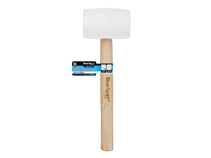 Bluespot Tools 26530 White Rubber Mallet 454g