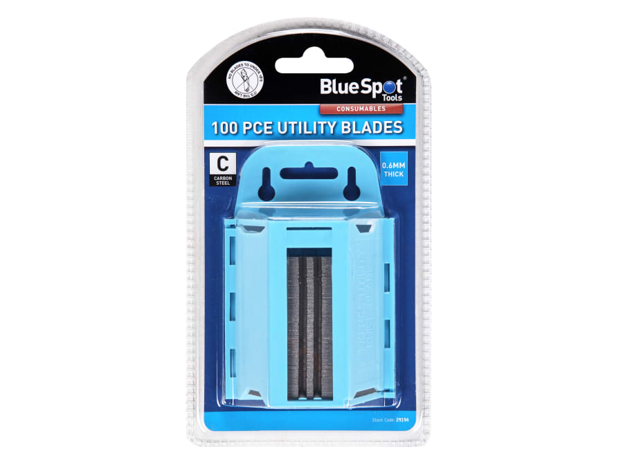 Bluespot Tools 29194 Utility Blades 100 Piece