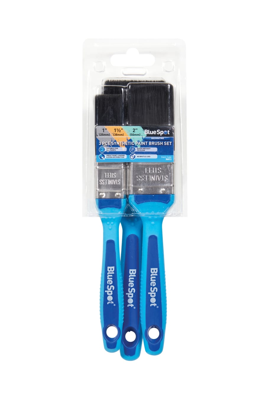 Bluespot Tools 36011 Paint Brush Set 3 Piece