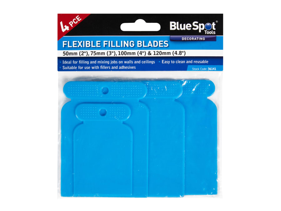 Bluespot Tools 36141 Flexible Filling Blade Set 4 Piece