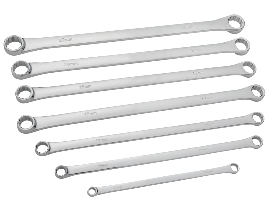 Bluespot Tools 4305 Extra Long Ring Spanner Set 7 Piece
