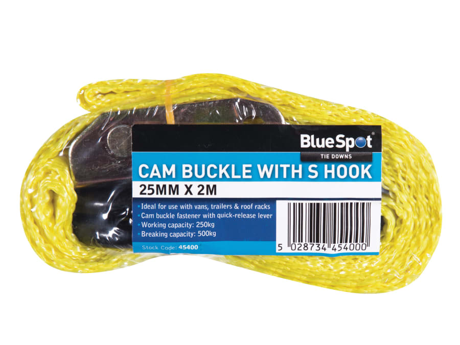 Bluespot Tools 45400 S-Hook Cam Buckle 25mm x 2m