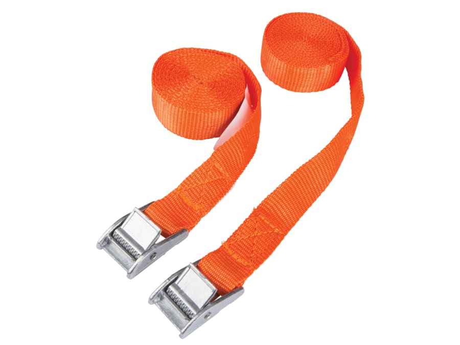 Bluespot Tools 45404 Cam Buckle Tie-Down Straps 2.5m Twin Pack