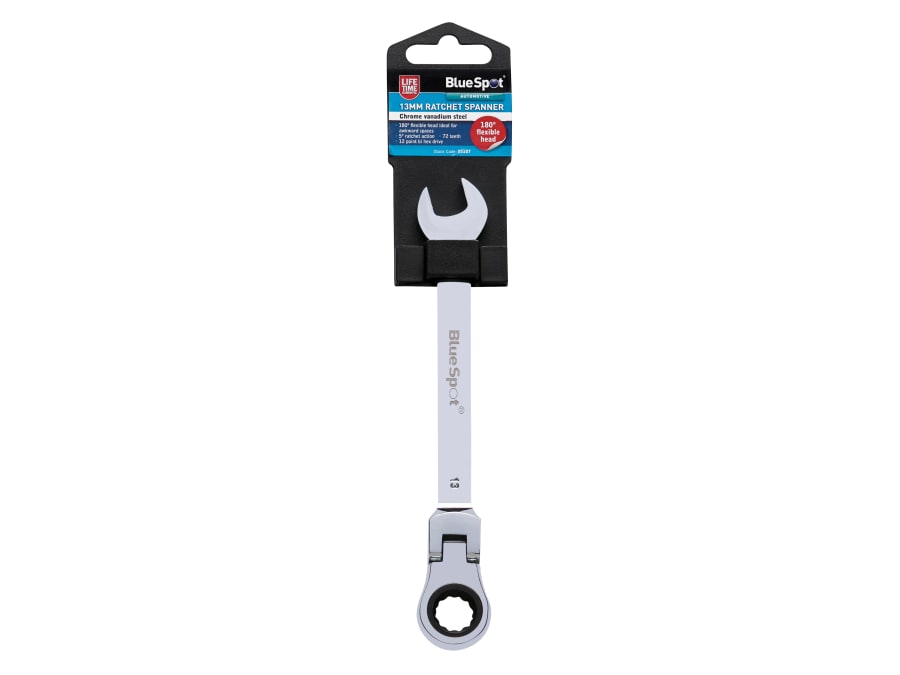 Bluespot Tools 5107 13mm 180° Flexible Head Ratchet Spanner