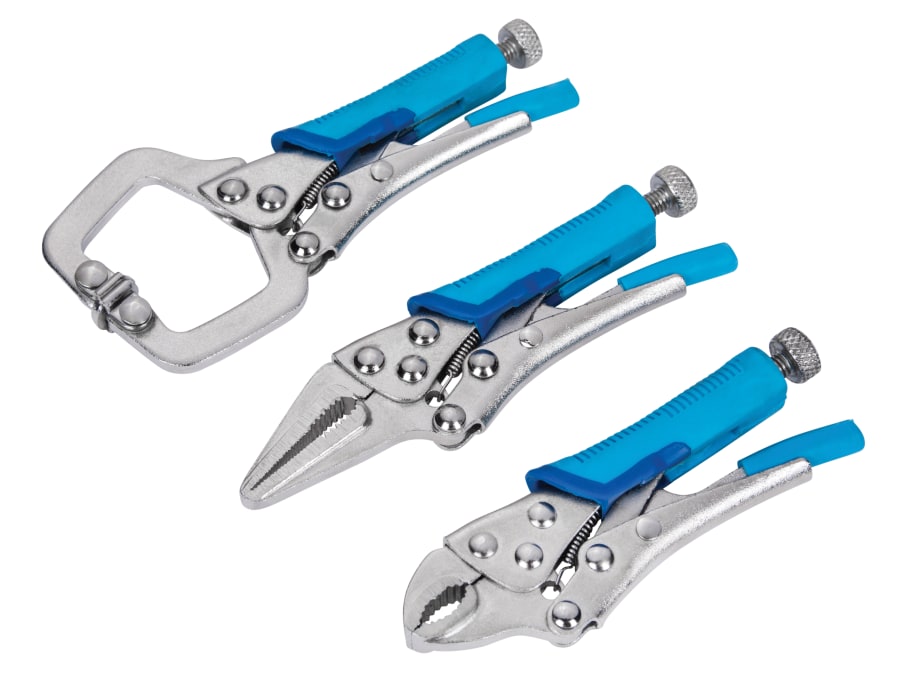 Bluespot Tools 6528 Mini Locking Pliers Set 3 Piece