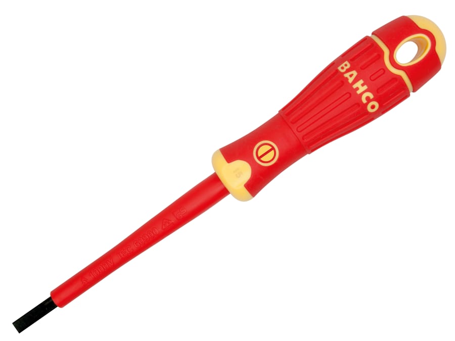 Bahco B196035100 Insulated Slotted Screwdriver 3.5 x 100mm