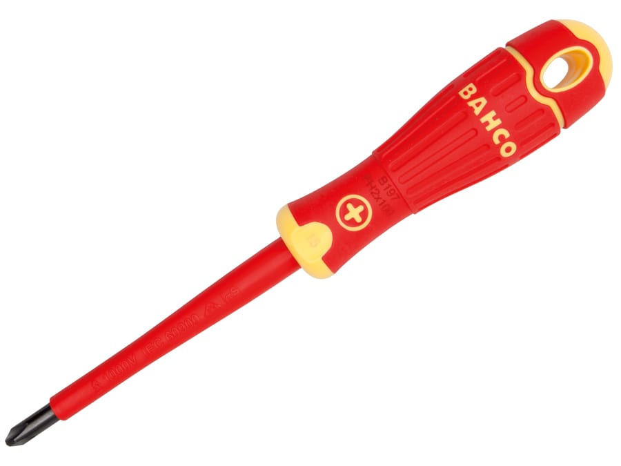 Bahco B197000075 Insulated Screwdriver PH0 x 75mm