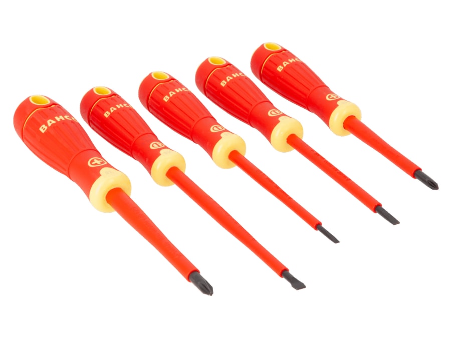 Bahco B220005 5 Piece Insulated Screwdriver Set