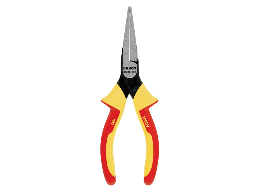 Bahco 2421S ERGO™ Insulated Flat Nose Pliers 160mm