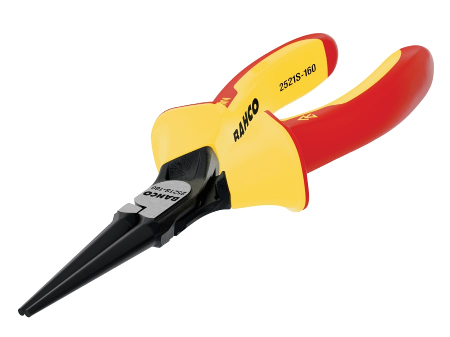 Bahco 2521S160 ERGO™ Insulated Round Nose Pliers 160mm
