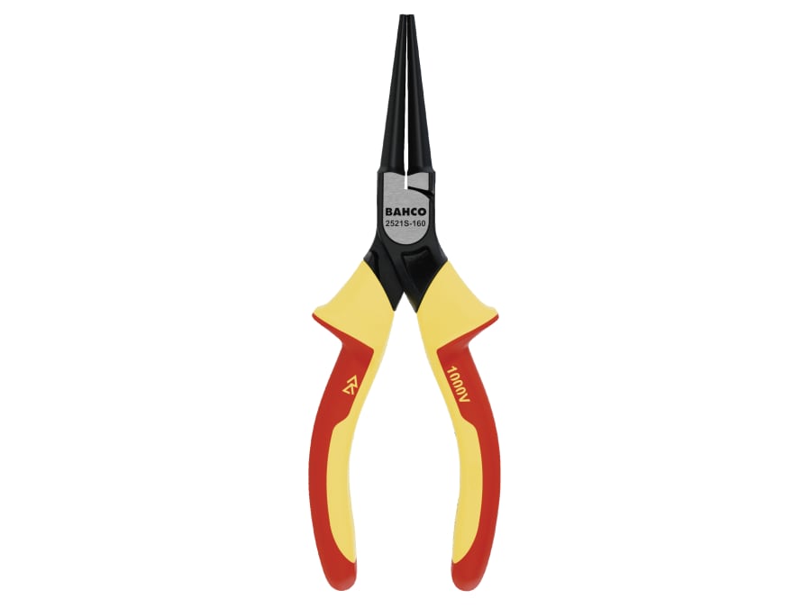 Bahco 2521S160 ERGO™ Insulated Round Nose Pliers 160mm