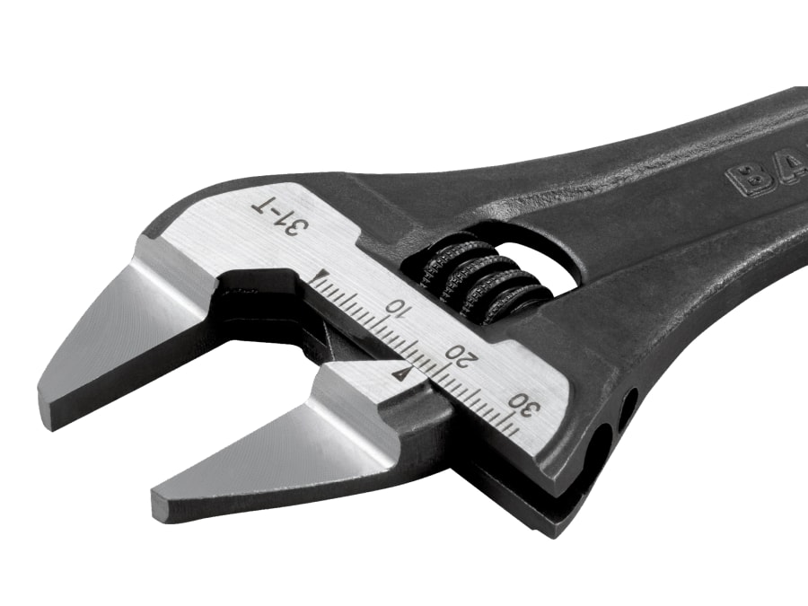 Bahco 31T Thin Jaw Adjustable Spanner with Serrated Pipe Jaws