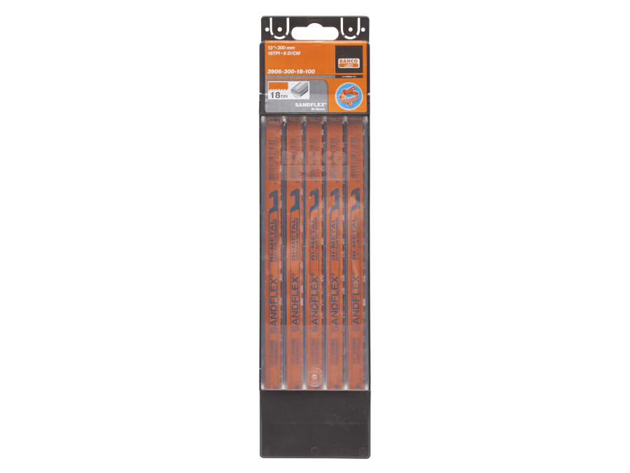Bahco 3906 Sandflex 300mm 14 TPI Hacksaw Blades Pack 100