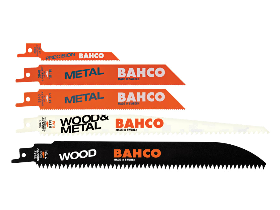 Bahco 3940MIXSET5P 5 Piece Sabre Saw Blade Set