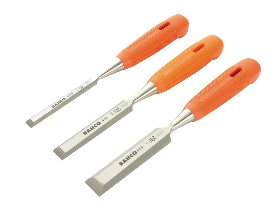 Bahco 414S3EUR 3 Piece Bevel Edge Chisel Set