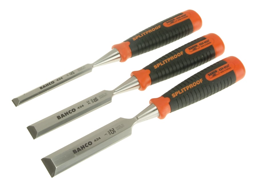 Bahco 434S3EUR 3 Piece Bevel Edge Chisel Set