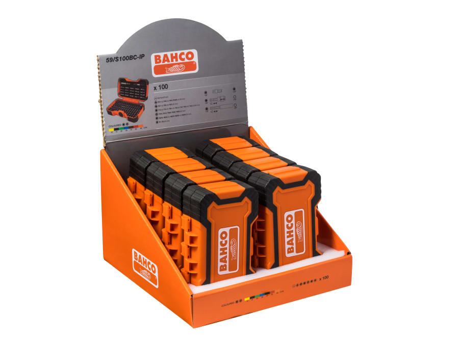 Bahco 59S100BCIP 100 Piece Colour Bit Set