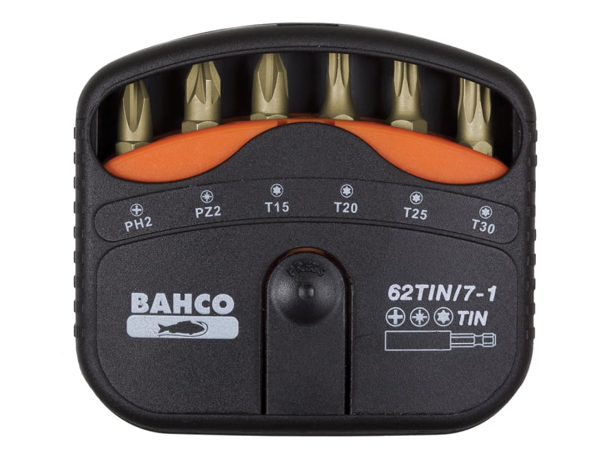 Bahco 62TIN71 7 Piece TiN Bit Set