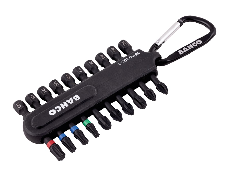 Bahco 66IM10C1 10 Piece Heavy-Duty Torsion Bit Set