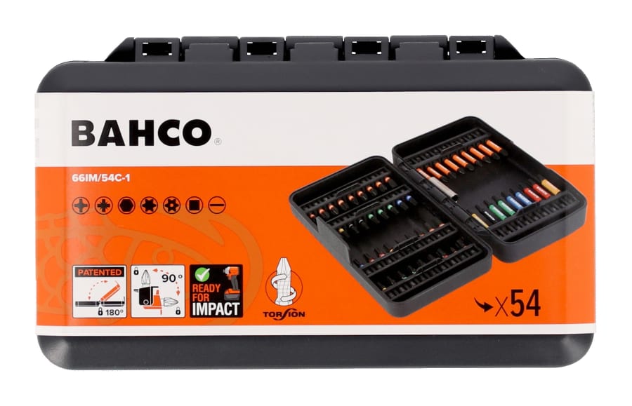 Bahco 66IM54C1 54 Piece Impact Bit Set