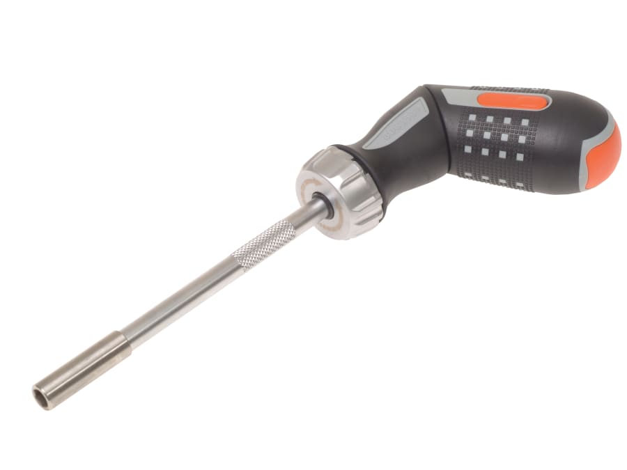 Bahco 808050P Pistol Ratchet Screwdriver with 6 Bits