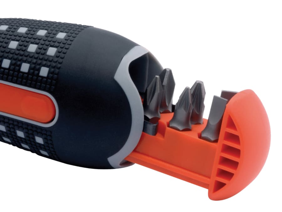 Bahco 808050 Ratchet Screwdriver with 6 Bits