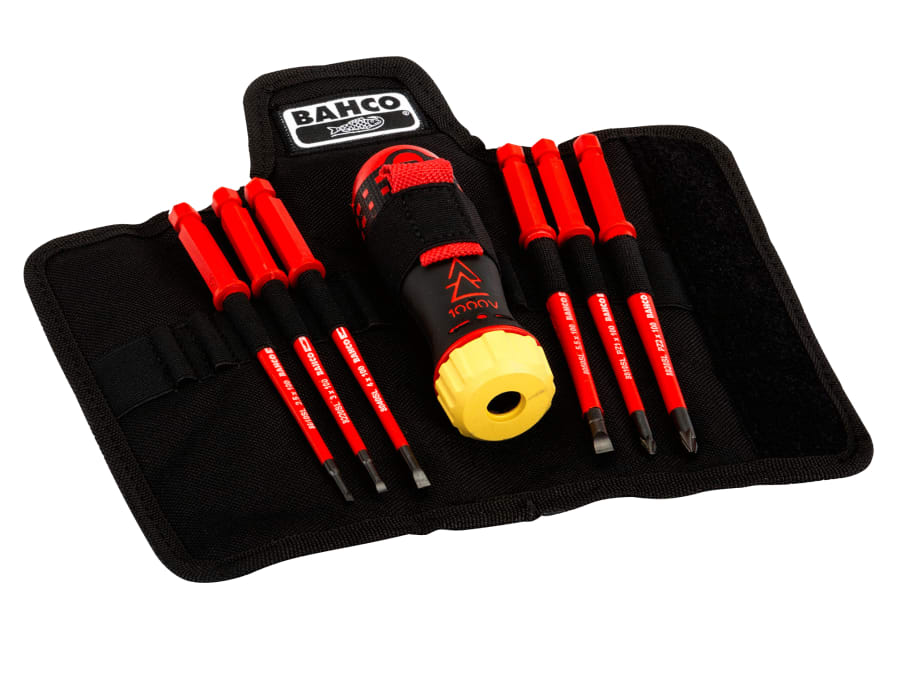 Bahco 808062 Insulated Ratcheting Screwdriver Set 6 Piece