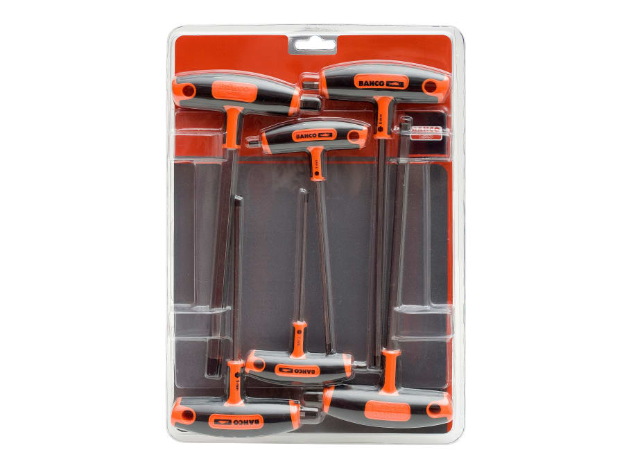 Bahco 903T1 T-Handle Hex Screwdriver Set 6 Piece