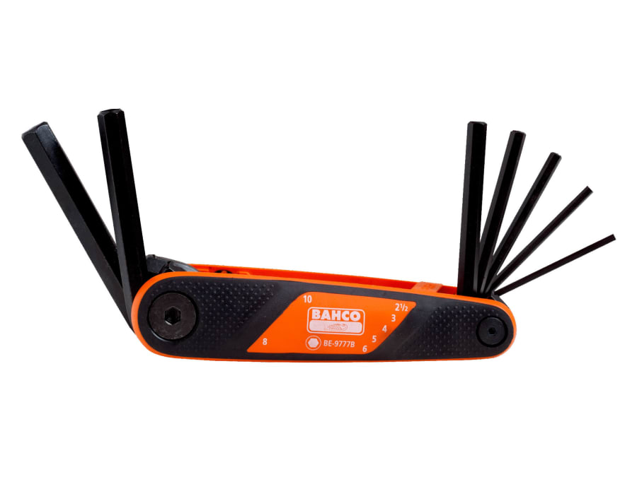 Bahco BE9777B 7 Piece Folding Hex Key Set