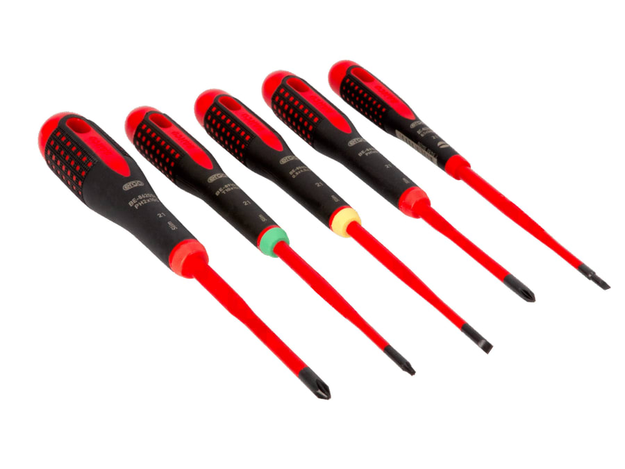 Bahco BE9871SL ERGO™ Slim VDE Insulated Screwdriver Set 5 Piece