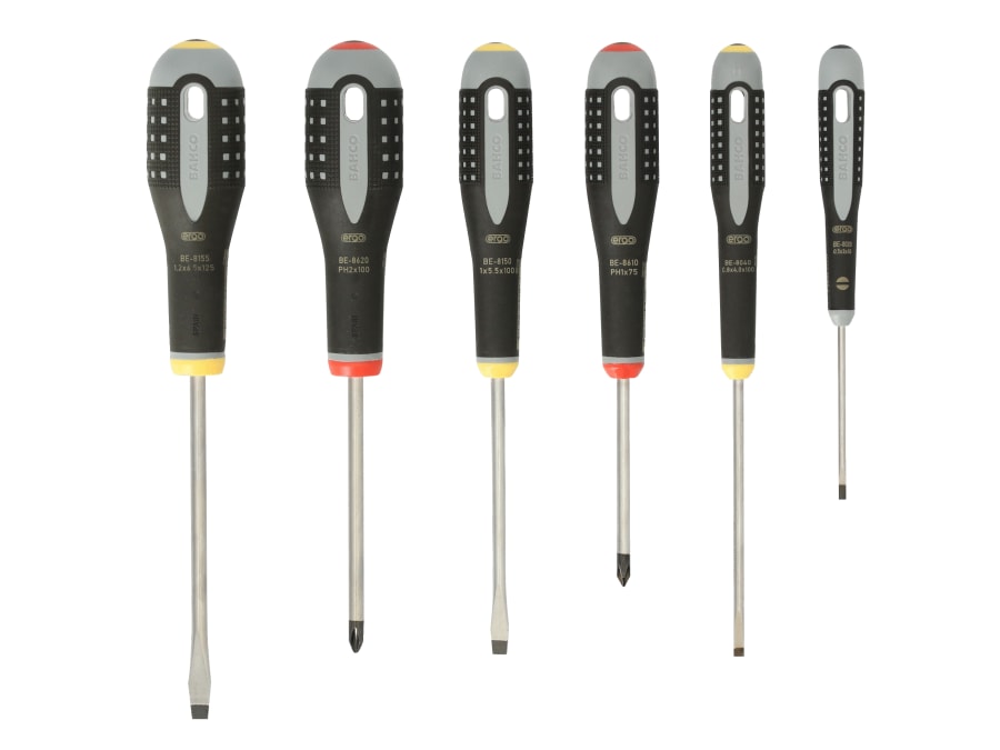 Bahco BE9881 6 Piece ERGO Screwdriver Set