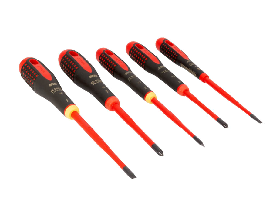 Bahco BE9881SL ERGO™ Slim VDE Insulated Screwdriver Set 5 Piece