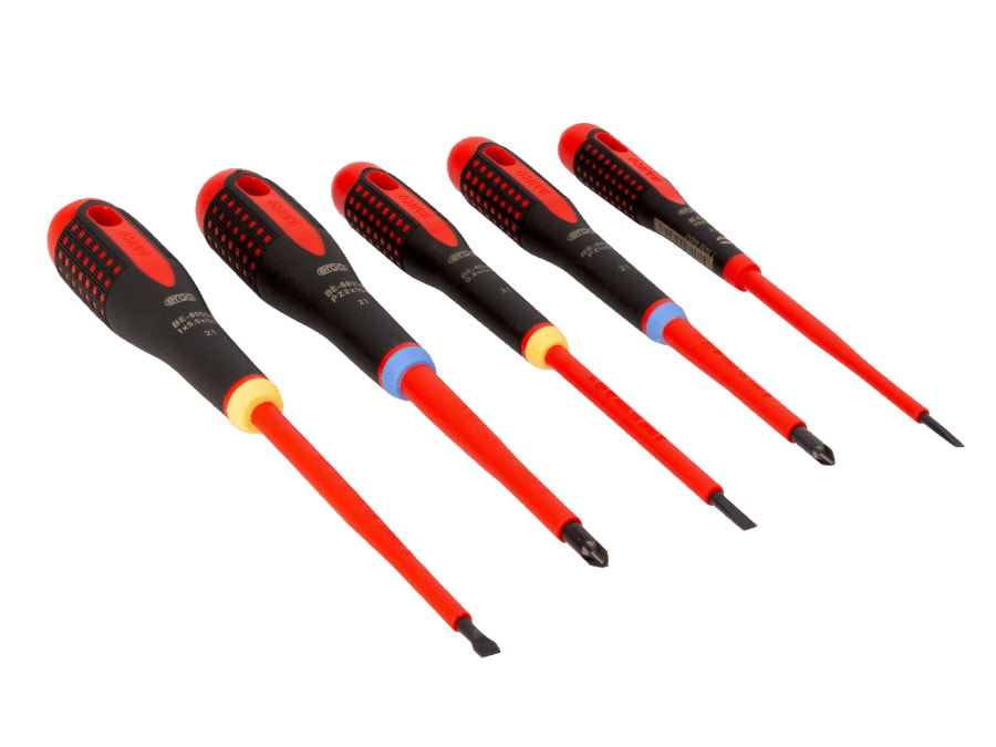 Bahco BE9882S ERGO™ VDE Insulated Screwdriver Set 5 Piece