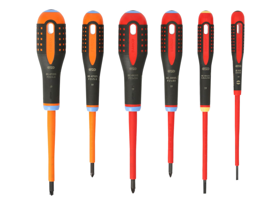 Bahco BE9884S ERGO™ VDE Insulated Screwdriver Set 6 Piece