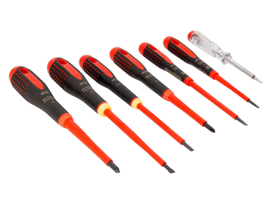 Bahco BE9887S ERGO™ VDE Insulated Screwdriver Set 7 Piece