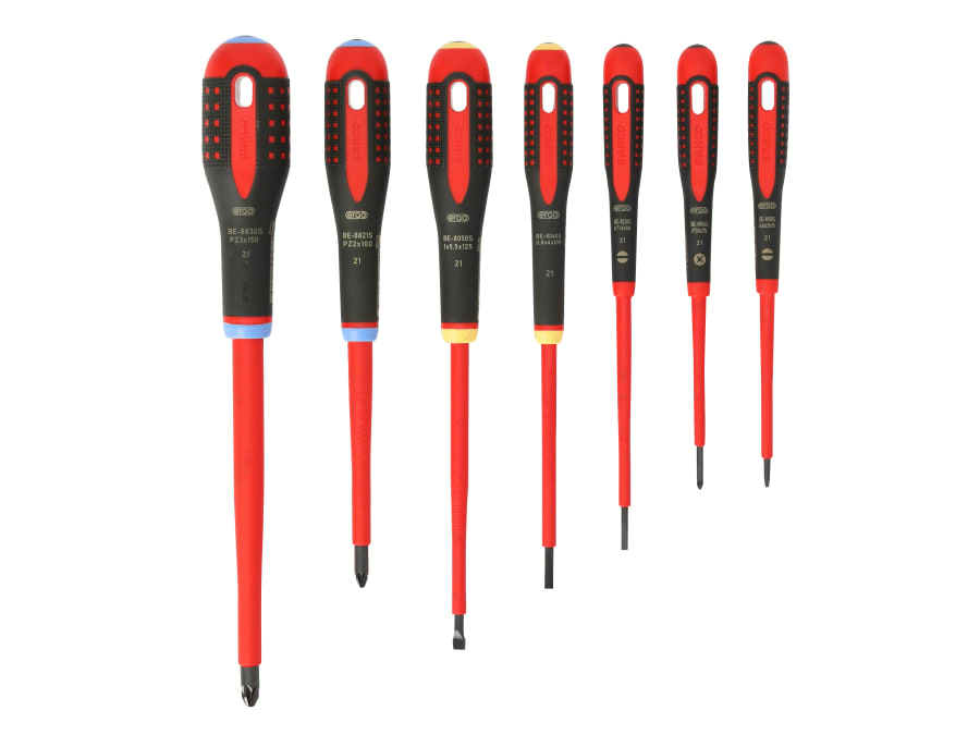 Bahco BE9888S ERGO™ VDE Insulated Screwdriver Set 7 Piece