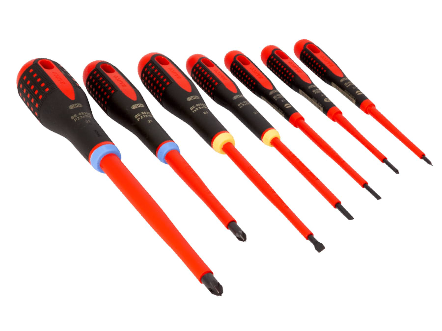 Bahco BE9888S ERGO™ VDE Insulated Screwdriver Set 7 Piece