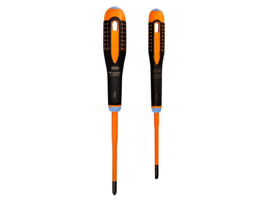 Bahco BE9890SL ERGO™ Slim VDE Insulated Screwdriver Set 2 Piece