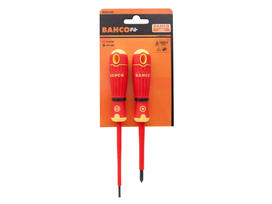 Bahco B220002 BAHCOFIT Insulated Screwdriver Set 2 Piece