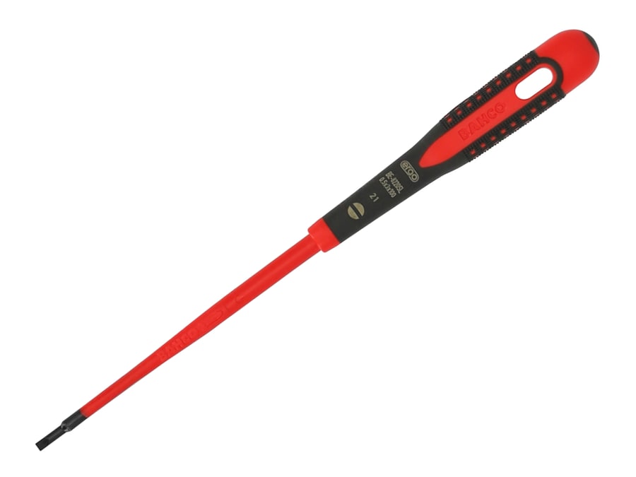 Bahco BE8220SL ERGO™ Slim VDE Slotted Screwdriver 3.0 x 100mm