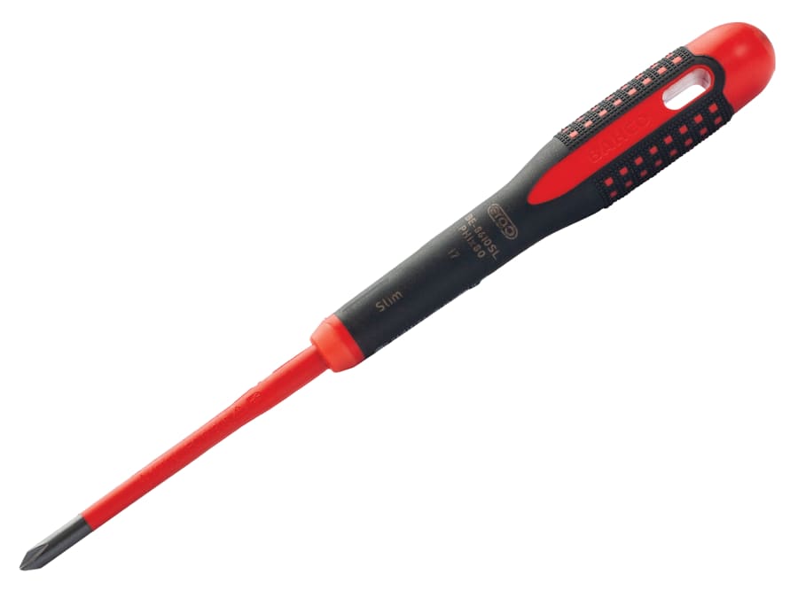 Bahco BE8610SL ERGO™ Slim VDE Insulated Phillips Screwdriver PH1 x 80mm