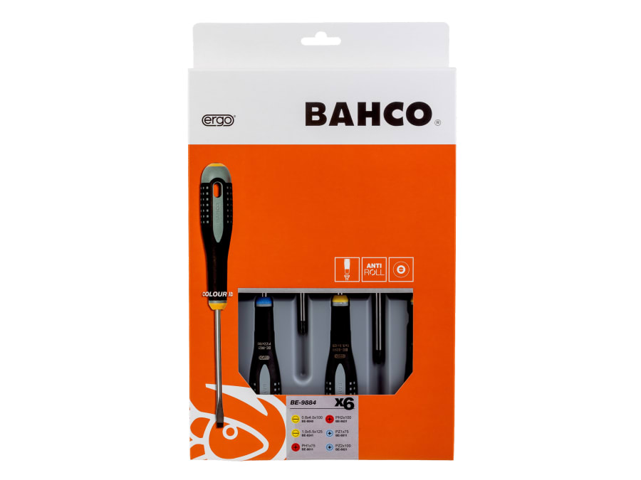 Bahco BE9884 ERGO™ Screwdriver Set 6 Piece