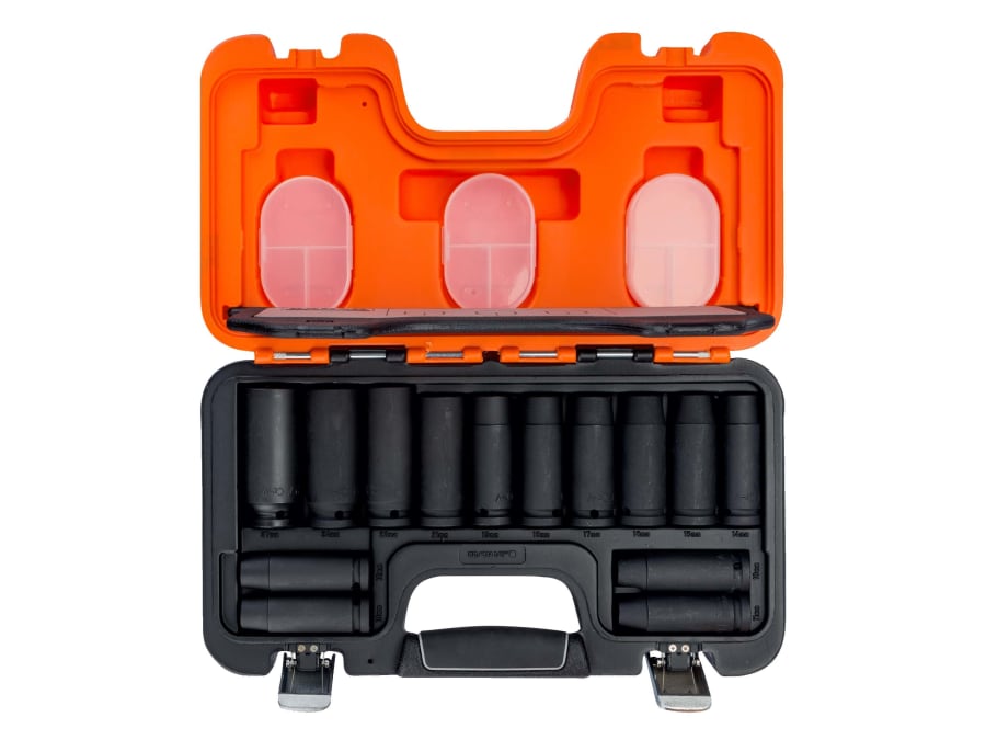 Bahco DDS14 1/2in Drive Deep Impact Socket Set 14 Piece
