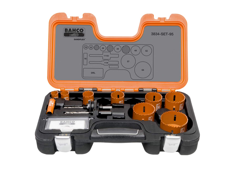 Bahco 3834SET95 Holesaw Set 16-64mm