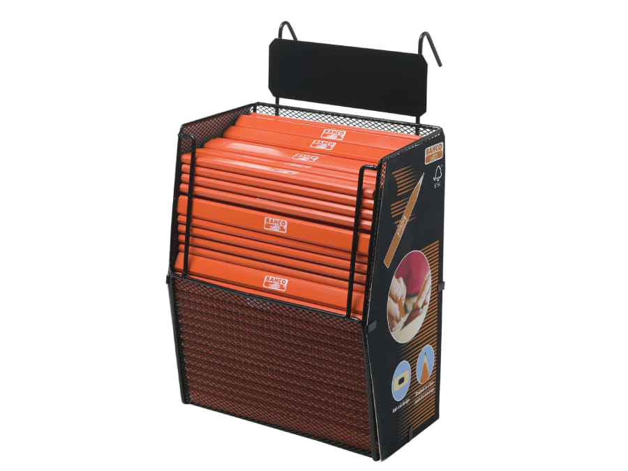 Bahco PENCIL200DISP Carpenter's Pencil Display with 200 Pencils